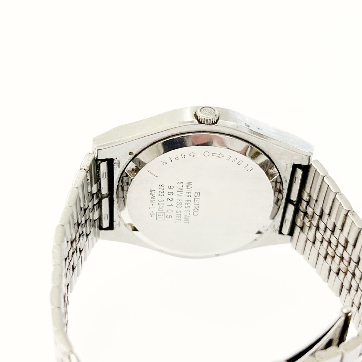 1円スタート】【訳あり品】 SEIKO セイコー 9723-8040 SS シルバー文字 