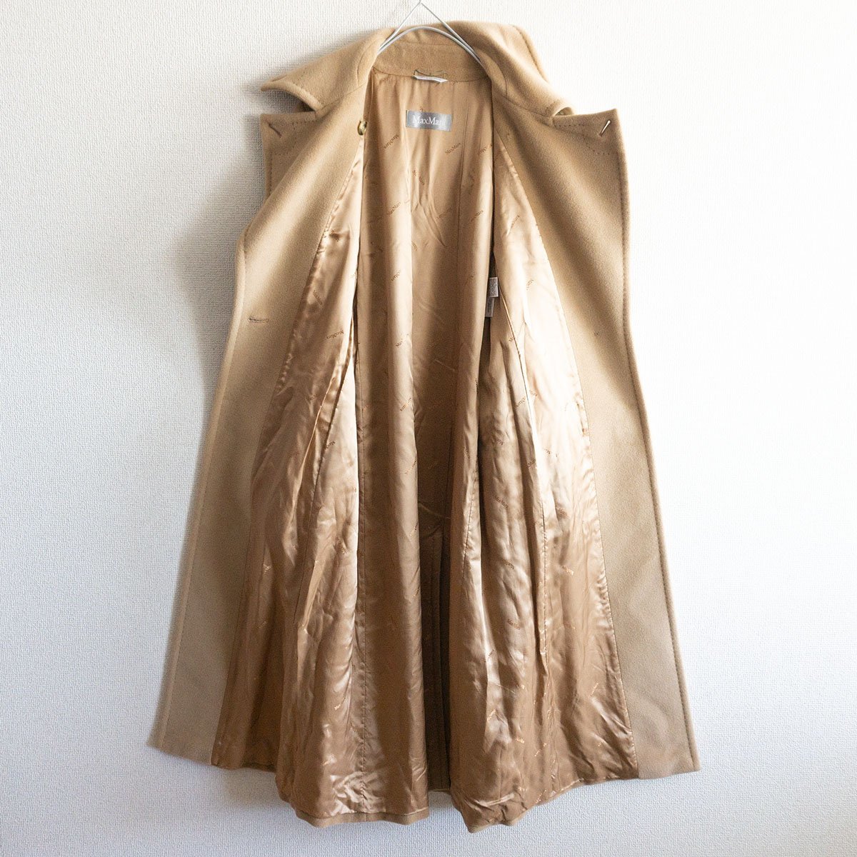 最高級】 MAX MARA【アンゴラ×ウール ベルテッド ロング コート】 42 