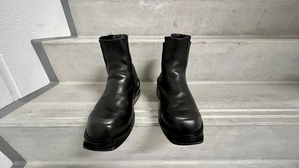 1990s DIRK BIKKEMBERGS スチールヒールレザーブーツ archive 
