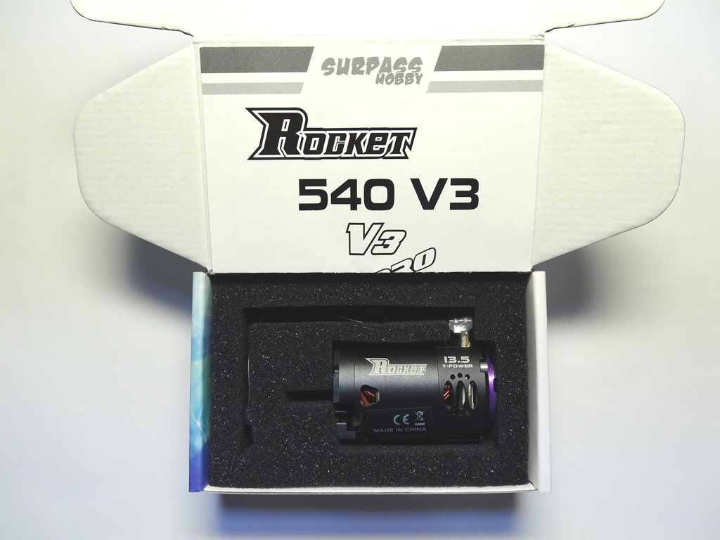 カー用ブラシレスモーター SurpassHobby Rocket540 V3 13.5T 3200KV