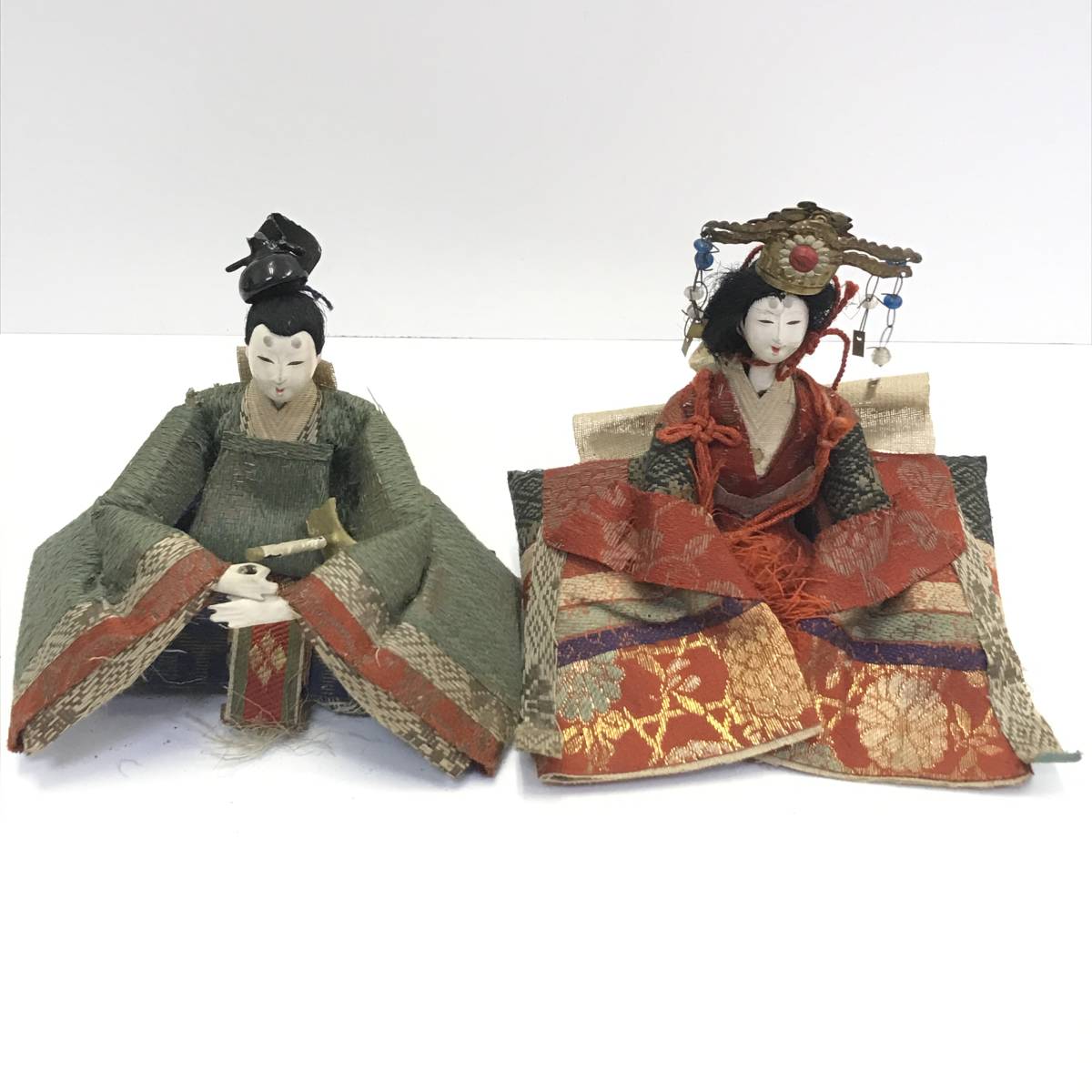 古民家引取品 古い雛人形 雛人形 ひな人形 古い木箱入り 遺品整理/古家 