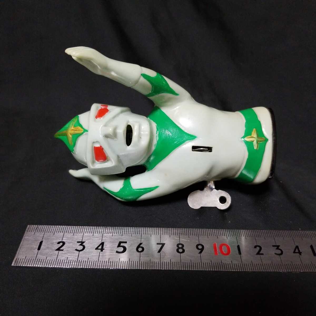 ヨネザワ ミラーマン ソフビ 発火付ゼンマイ 当時物 未使用品(ソフビ  