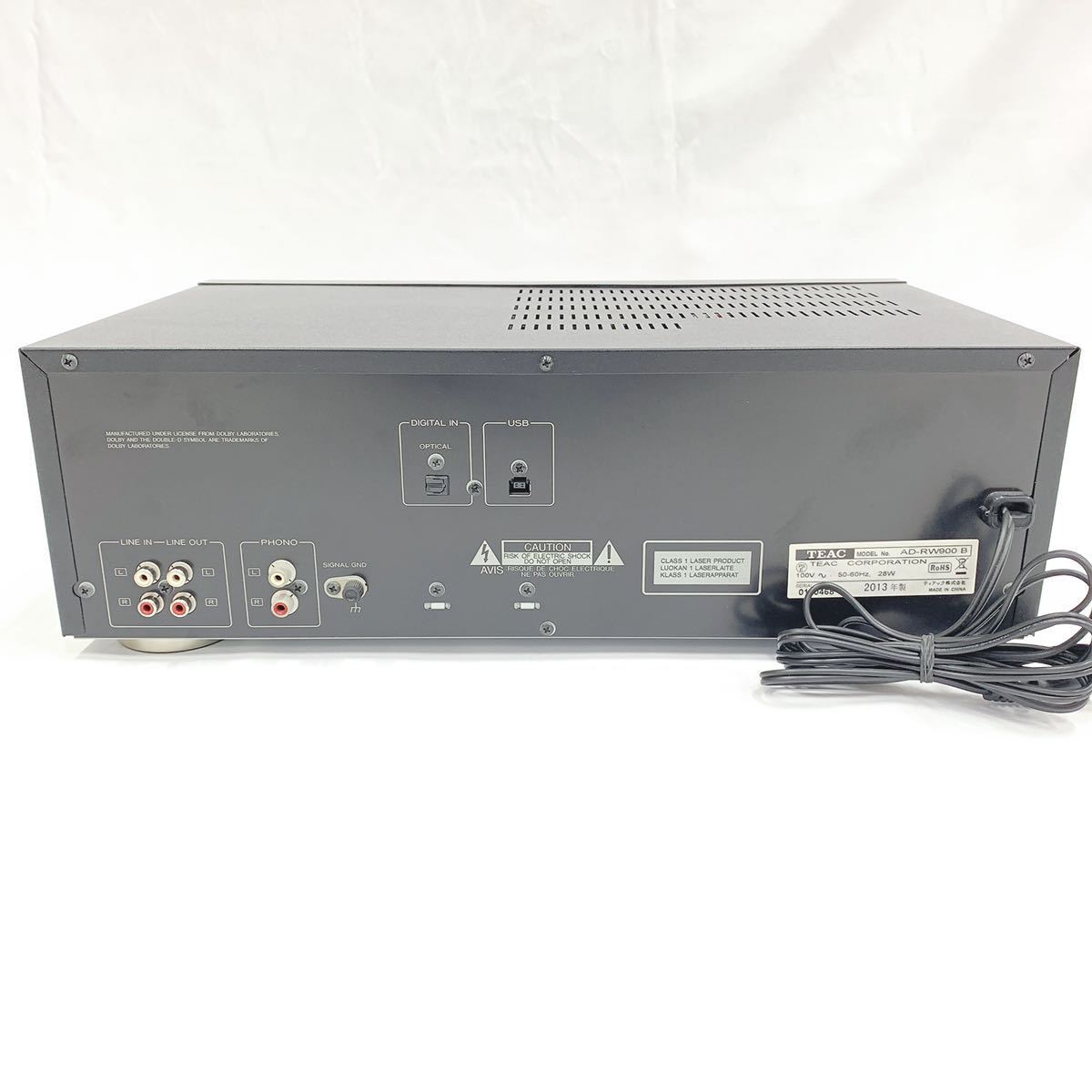 TEAC AD-RW900 CDカセットレコーダー シルバー