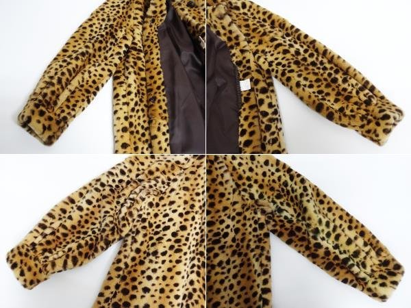EMBA エンバ 毛皮ロングコート ウィーゼルソフト ヒョウ柄 レディース  
