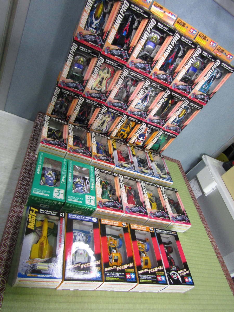 ◆3◆未使用◆保管品◆完成車 田宮模型 TAMIYA タミヤ 1/32 レーサーミニ四駆 35台セット まとめ売り