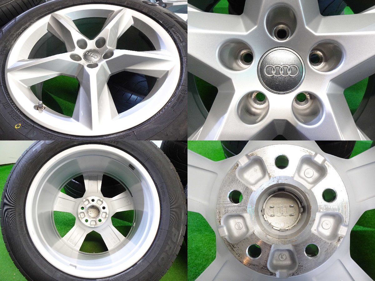 4本 アウディ Q7 4M 純正 19インチ 8.5J +28 5H 112 ラジアル 未使用 TOYO プロクセス Sport SUV 21年 255/55R19 AUDI Q7 TFSI クワトロ 純正 Q7 アウディ 275&frasl;45R20 6~7分山 自動車