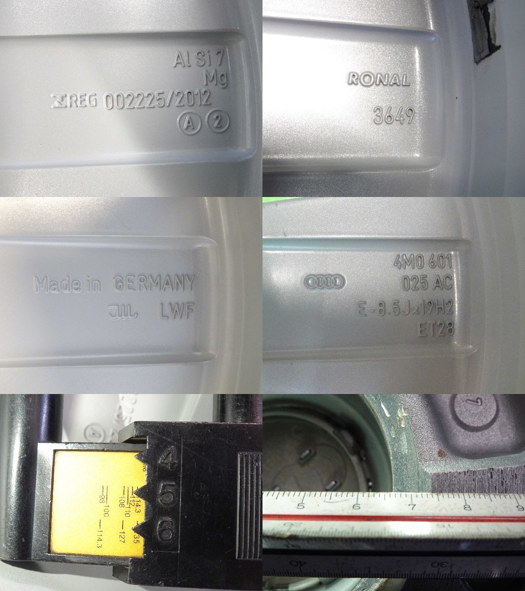 4本 アウディ Q7 4M 純正 19インチ 8.5J +28 5H 112 ラジアル 未使用 TOYO プロクセス Sport SUV 21年 255/55R19 AUDI Q7 TFSI クワトロ 純正 Q7 アウディ 275&frasl;45R20 6~7分山 自動車