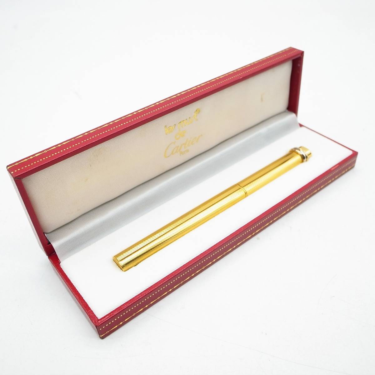 Cartier カルティエ ボールペン PLAQUE OR G トリニティ 重量約25.70g