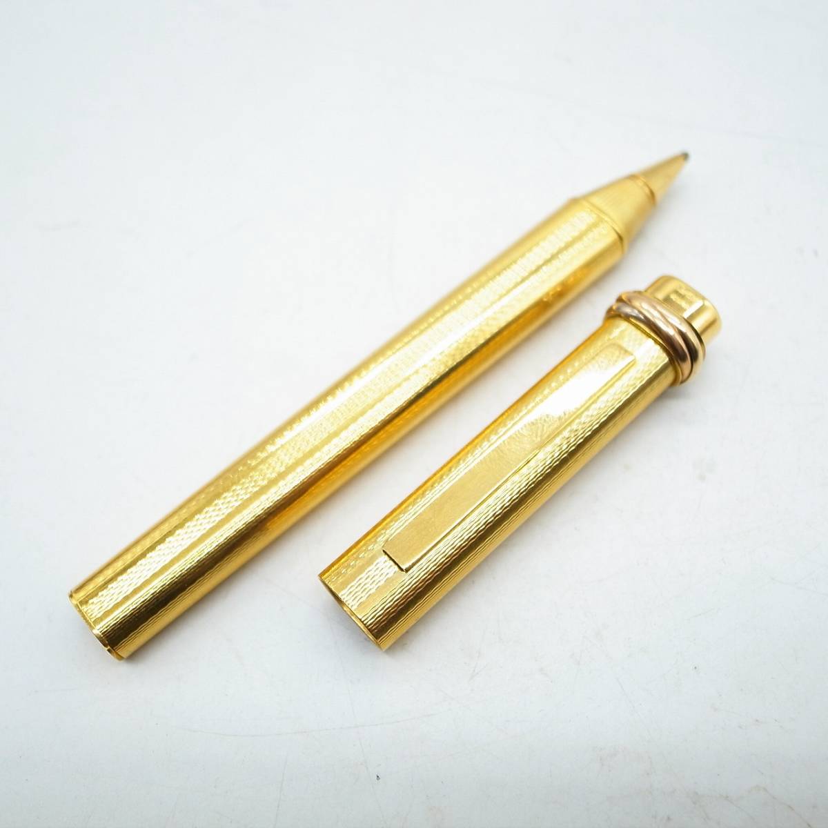 Cartier カルティエ ボールペン PLAQUE OR G トリニティ 重量約25.70g