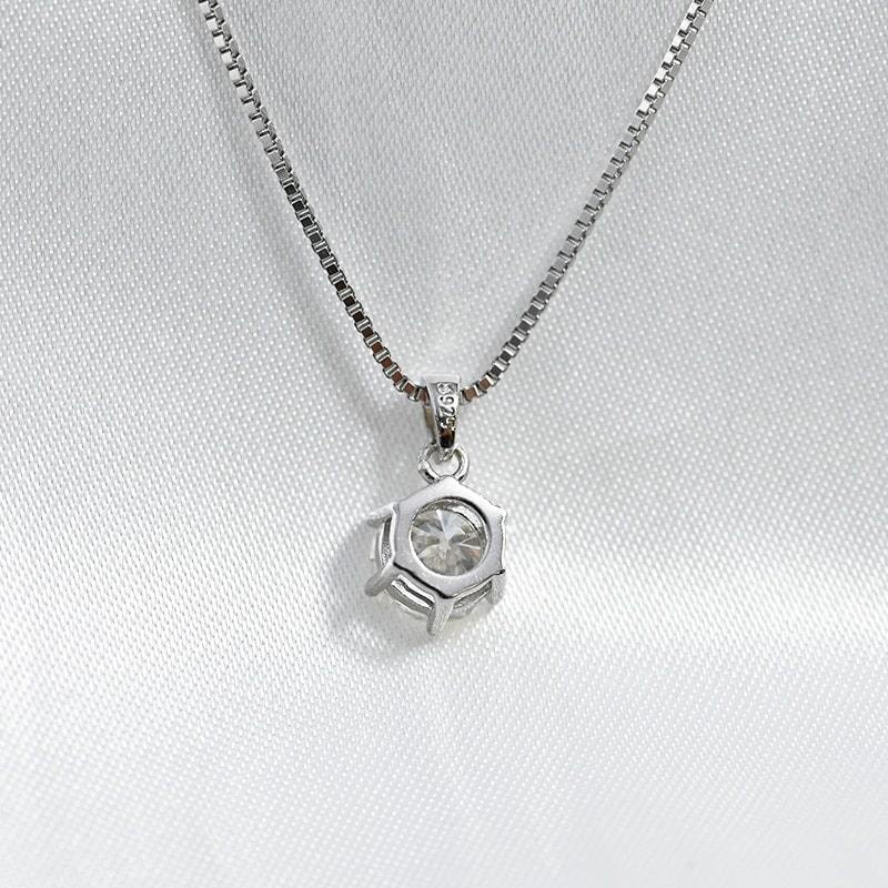 モアサナイト ネックレス 1ct ペンダント モアッサナイト GRA鑑定書