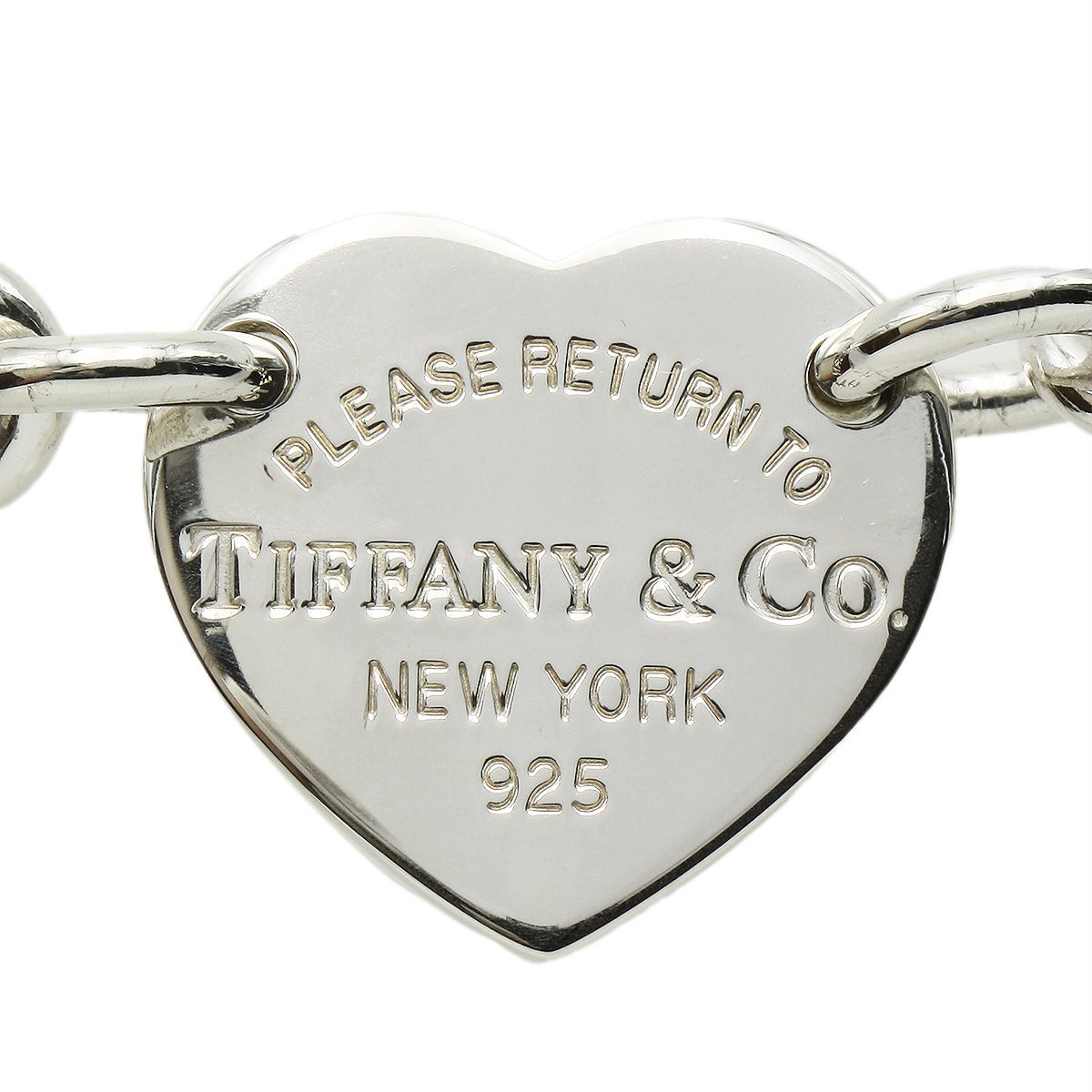 即決美品 TIFFANY ティファニー 鏡面スターリングシルバー ストライプ 