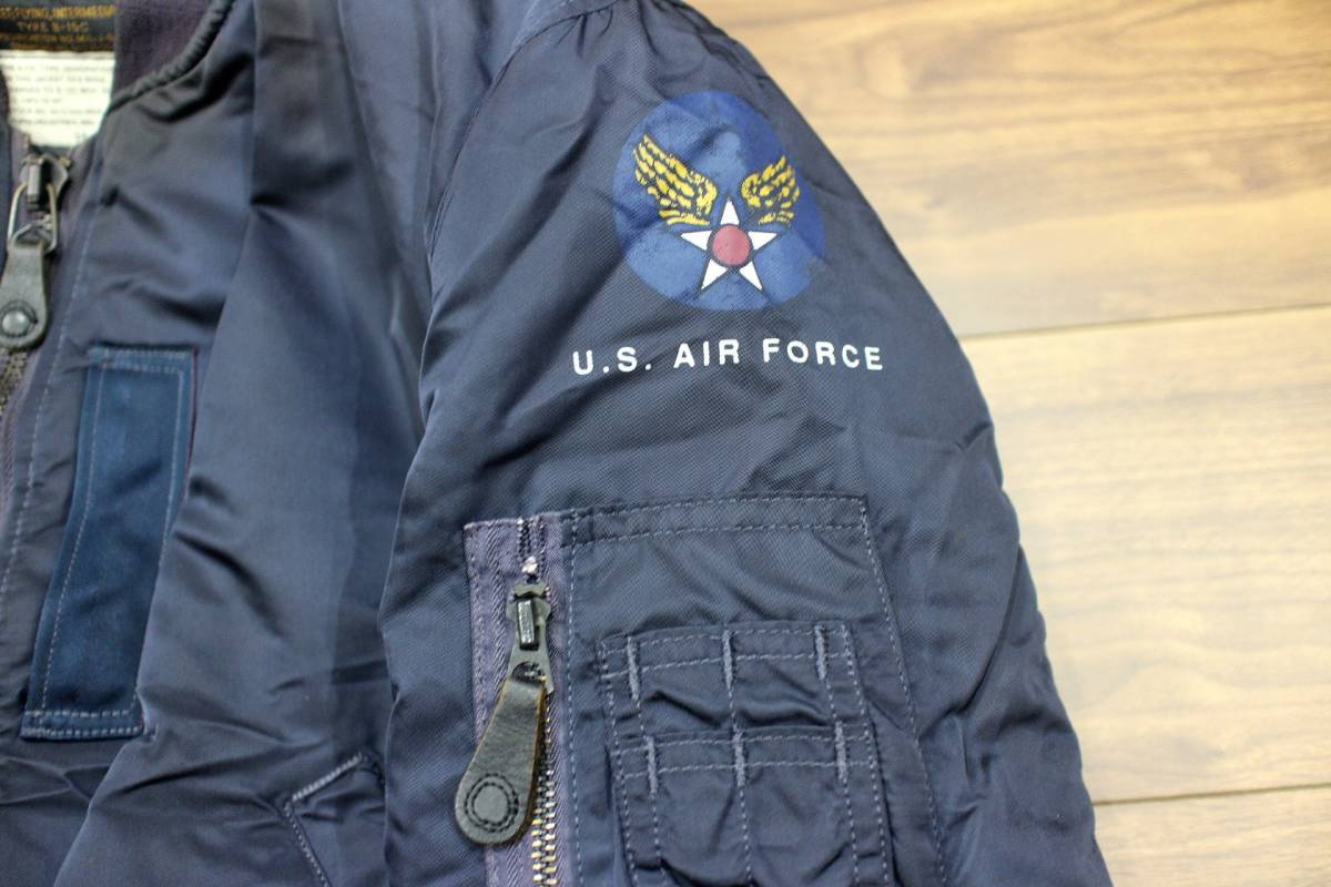激安 ショップ 50s復刻 USA製 ALPHA B-15C MOD カーキ L 【公式通販】