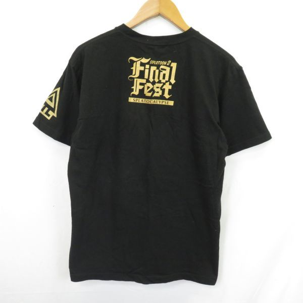 任天堂 スプラトゥーン2 ファイナルフェス ゲーム Tシャツ sizeL/ 1104