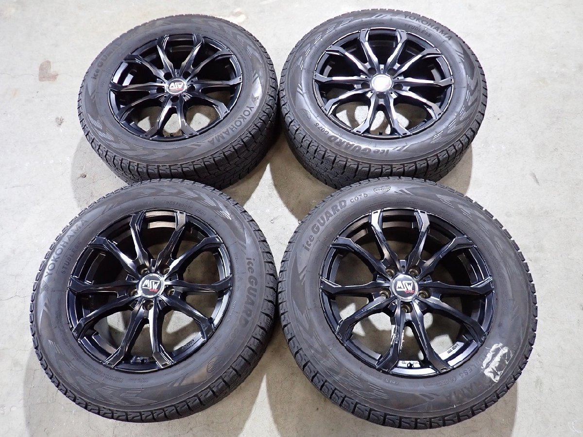 QR2404【送料無料225/65R17】OZ MSW 中古スタッドレスセット ハリアー