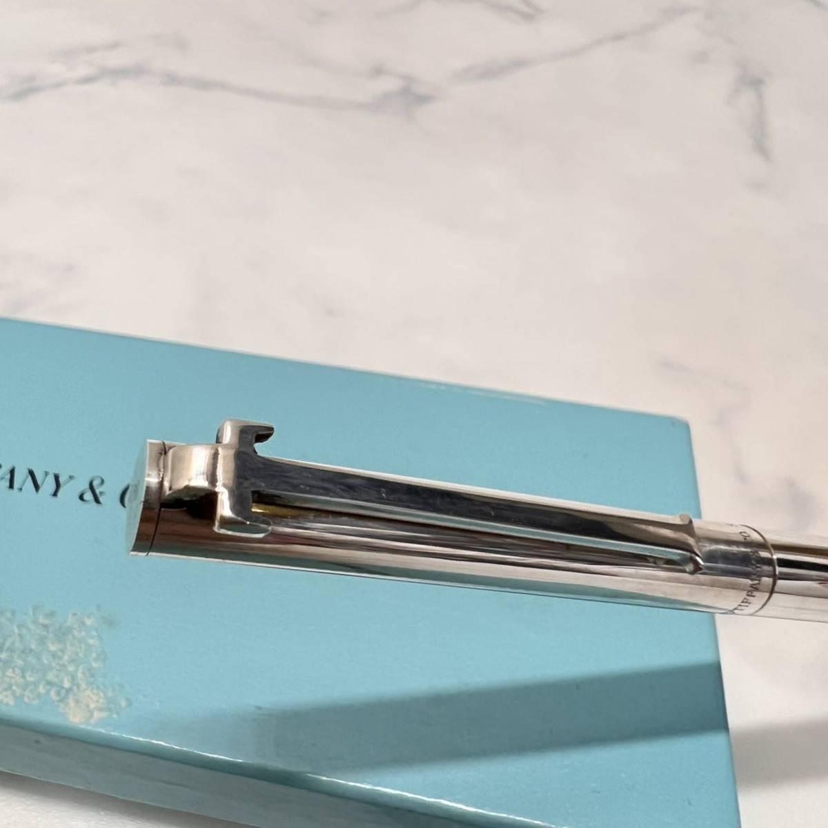 美品 TIFFANY&Co. ティファニーボールペン Tクリップ スターリング