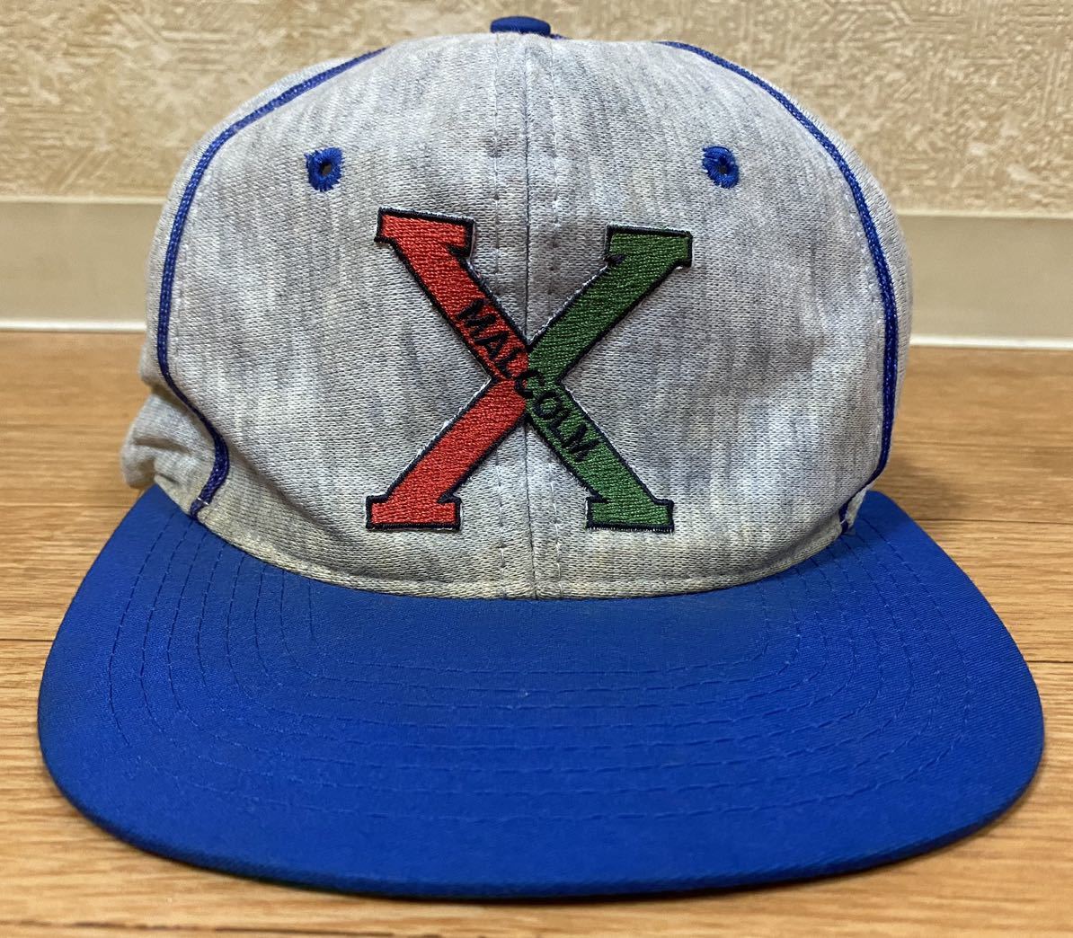 90s X Malcolm Vintage Snapback - x キャップ Gem Hat マルコムX