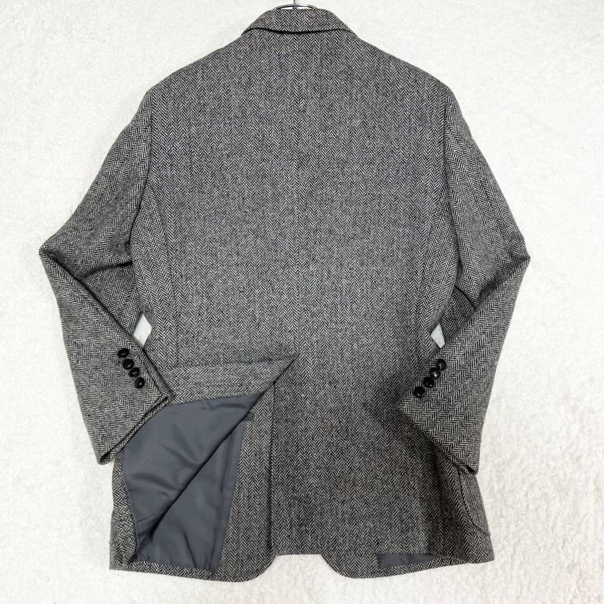 美品 バーバリーズ【魅惑のヘリンボーン】テーラードジャケット 
