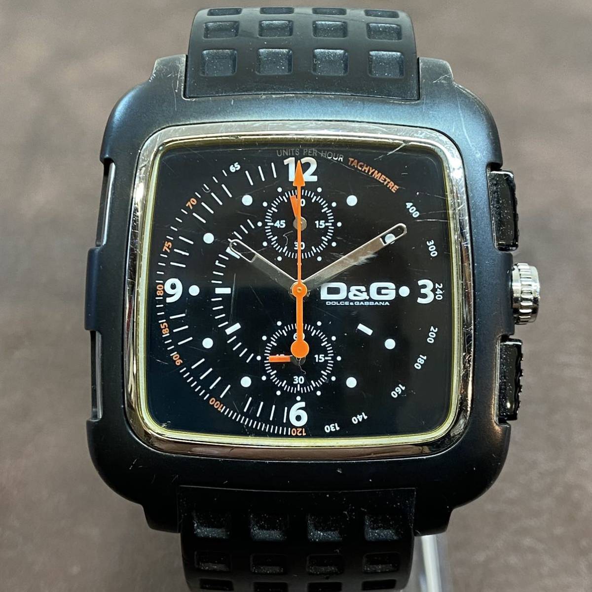 ○【MH-2115】中古稼働品 D&G Dolce&Gabbana ドルチェ&ガッバーナ TIME 