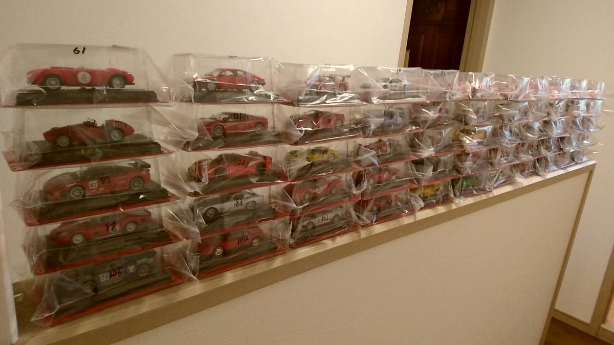 コンプは希少 アシェット フェラーリコレクション1/43 全105台揃い