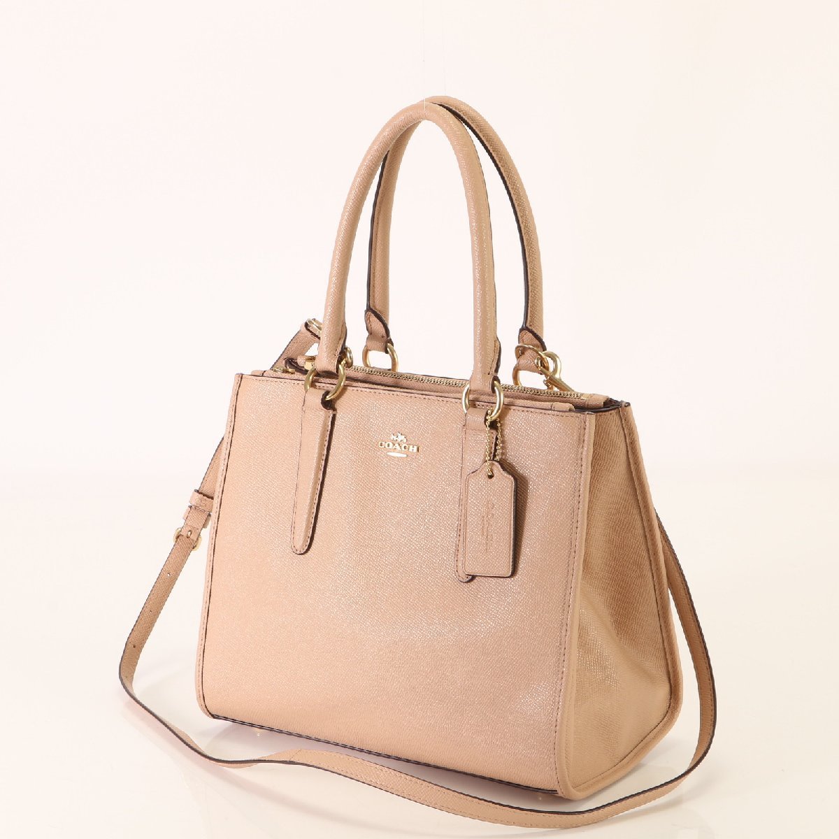 1円□新品同様□コーチ□定価55000円□クロスビー キャリーオール  