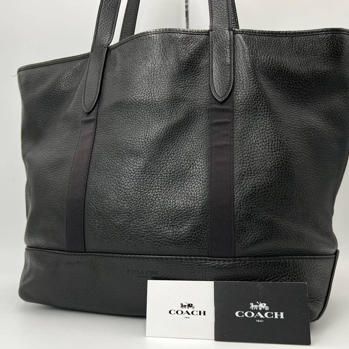 1円【超高級品】大人気 COACH コーチ ビジネスバッグ トート 