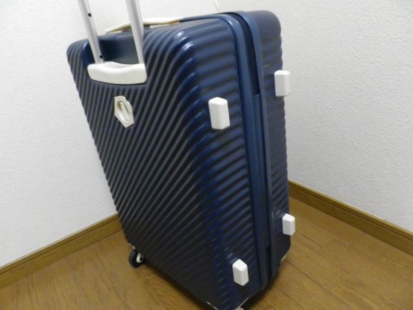 41○a017☆中古美品 ACE スーツケース ハントマイン ネイビー 47L  