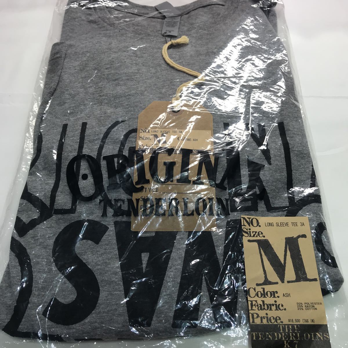 TENDERLOIN LONG SLEEVE TEE 3A ASH M(長袖Tシャツ)｜売買された 