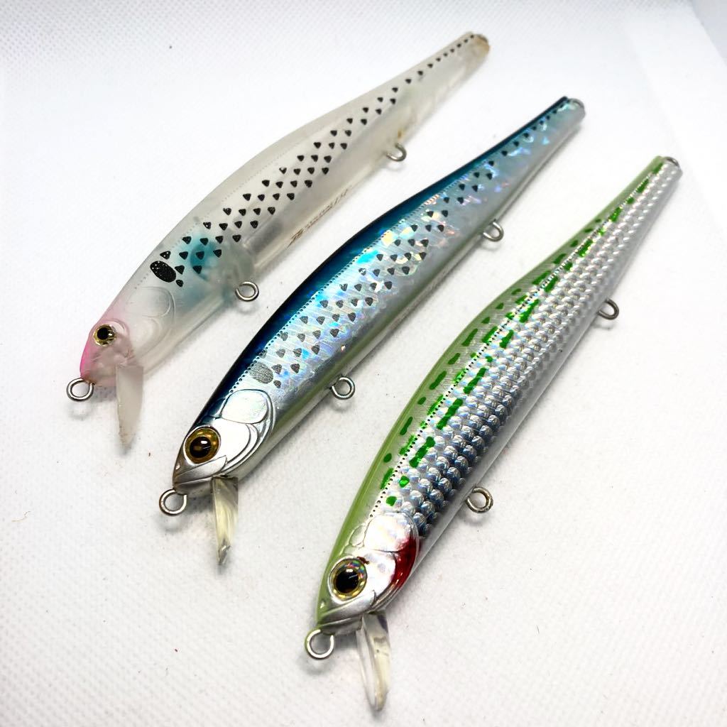 ★美品 送料無料★ zipbaits ジップベイツ ザブラ システムミノー 15F 3個セット フローティング ZBL サーフ シーバス 青物 コノシロ