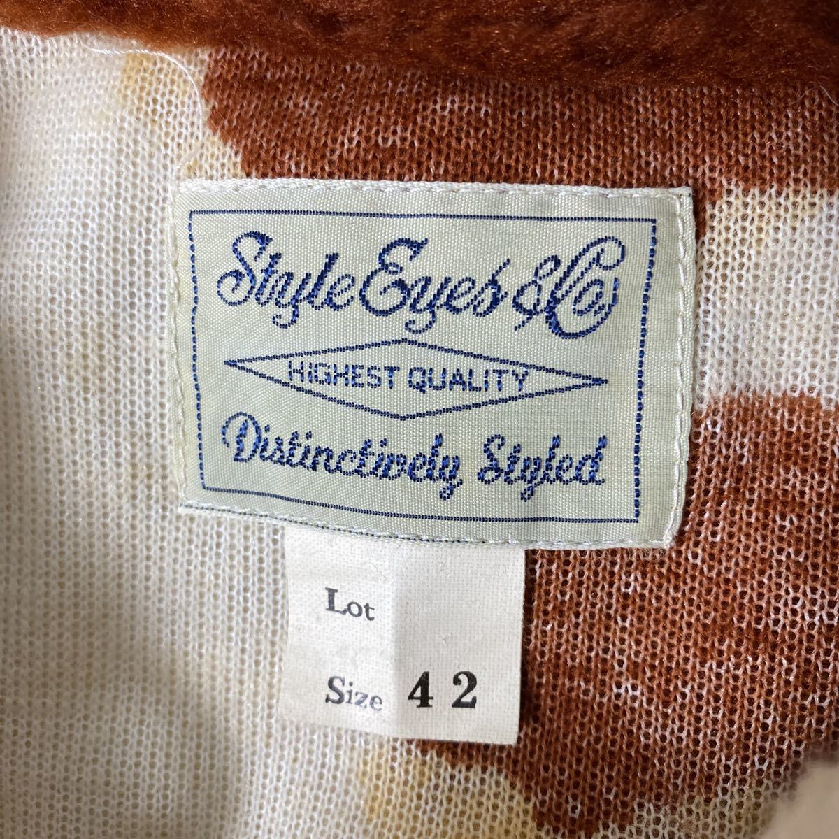 美品 style eyes コディアック フリース シャツ ジャケット 38 