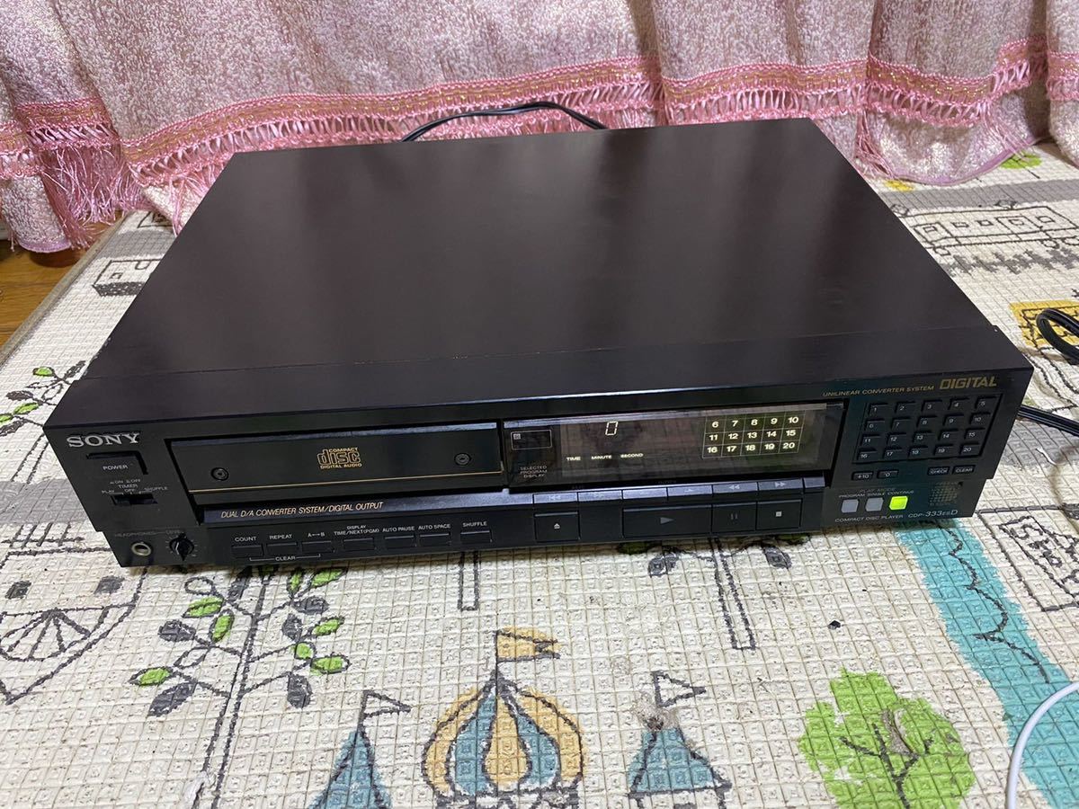 SONY ソニー CDP-333ESD CD ディスク プレーヤー ジャンク品 現状販売