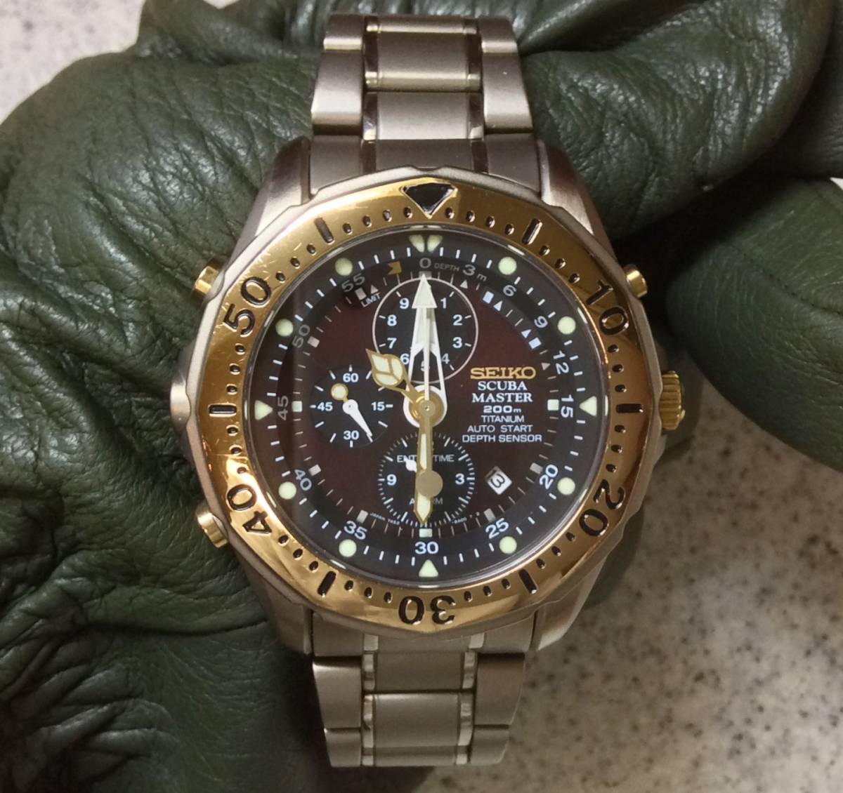 セイコー SCUBA 7K52-6A00 SEIKO スキューバマスター MASTER 腕時計 美 