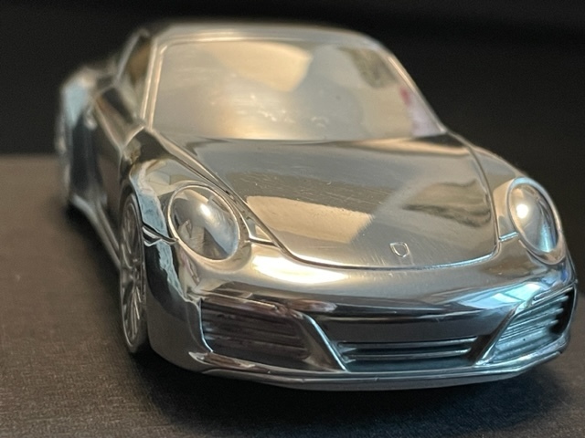 レア ポルシェ 911 CARRERA ペーパーウエイト メタルカー 未使用箱付