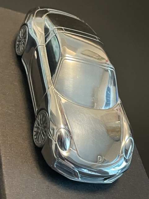レア ポルシェ 911 CARRERA ペーパーウエイト メタルカー 未使用箱付