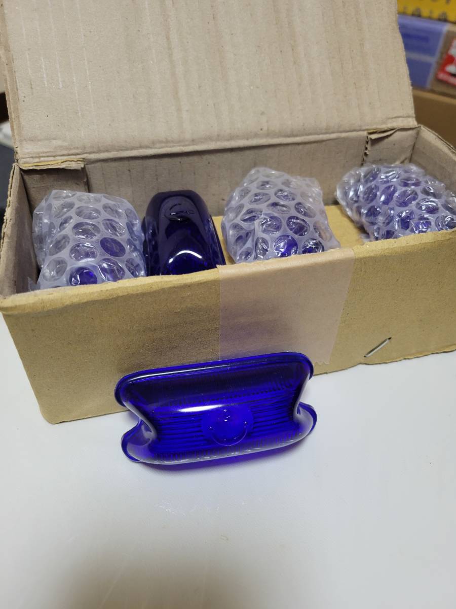 デコトラ アンカージャパン 瑠璃色 角マーカー ガラスレンズ 10個