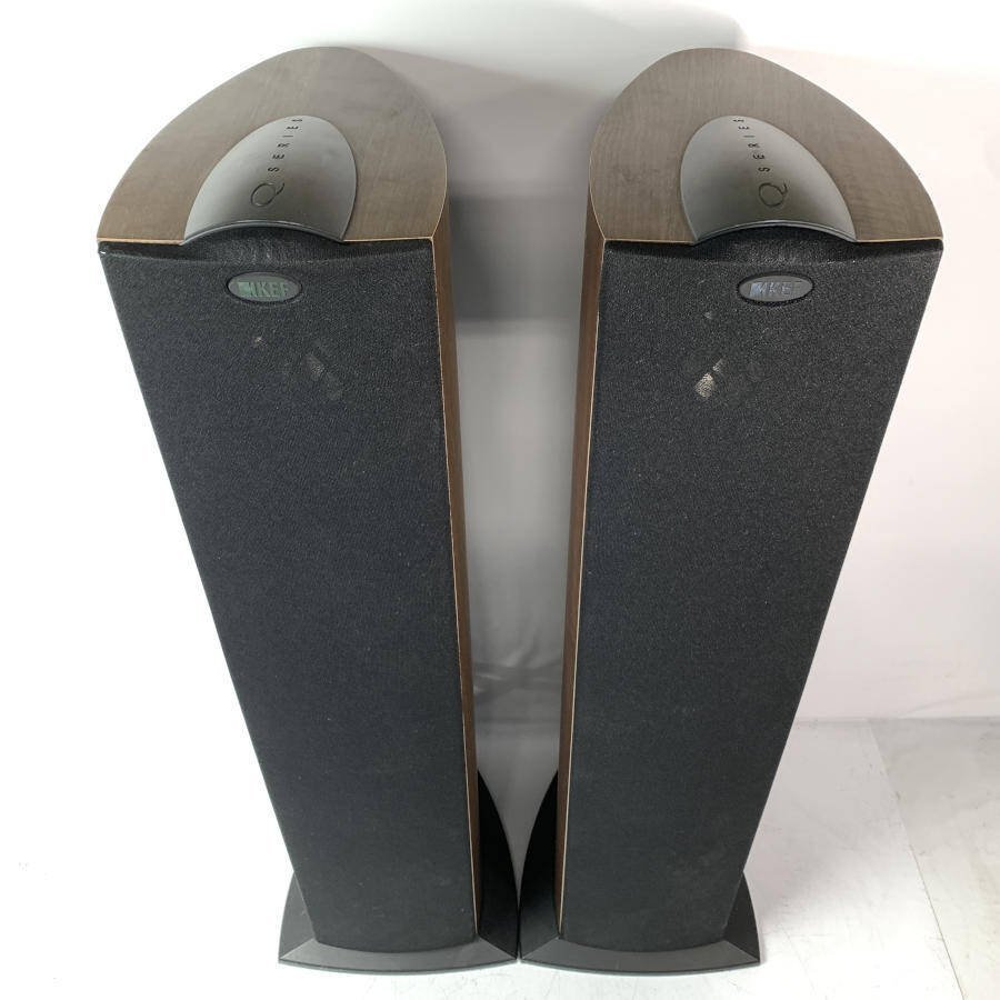 KEF iQ50 トールボーイ型 3Way スピーカー ネットカバー付き 2台◇現状 