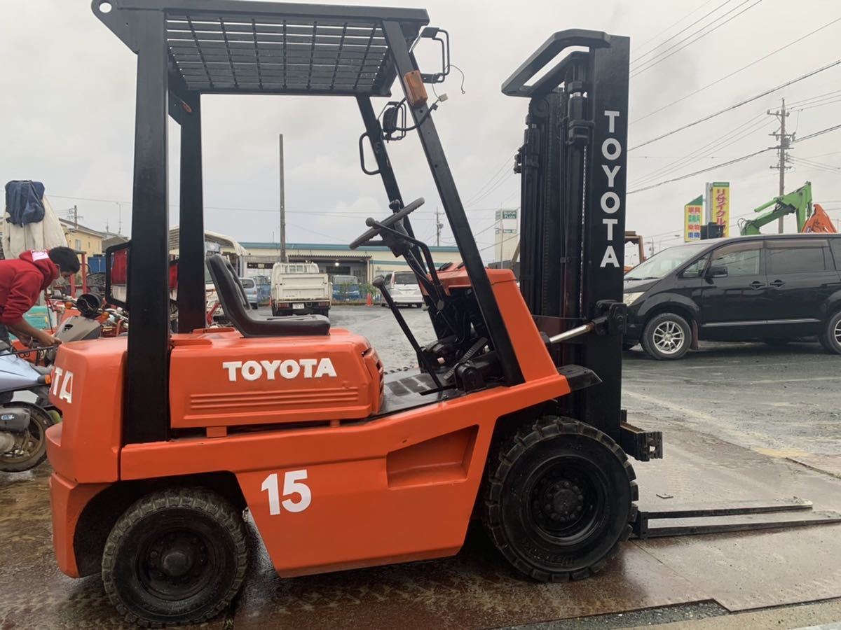 磐田市発 /トヨタTOYOTAフォークリフト1.5t 4FGL15ガソリン車/1731h 