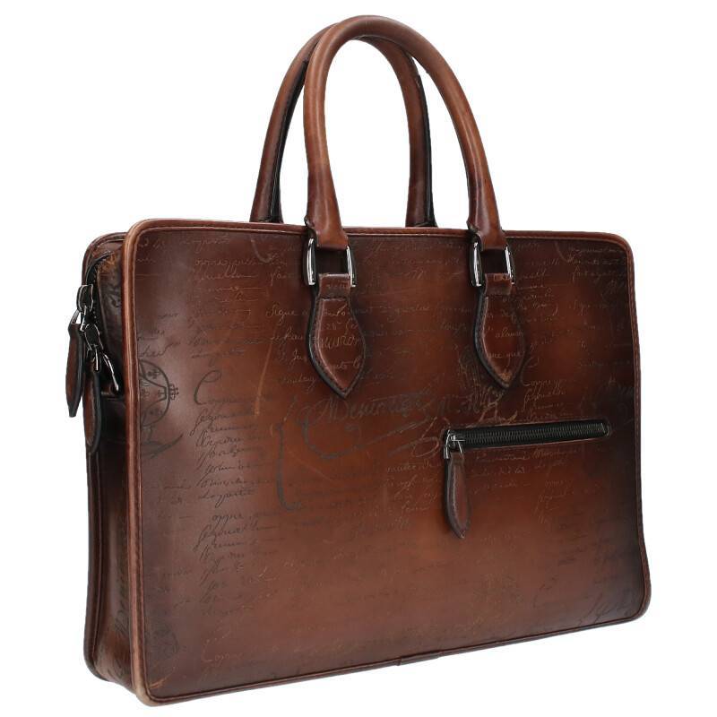ベルルッティ Berluti カリグラフィレザーブリーフバッグ 中古 BS99