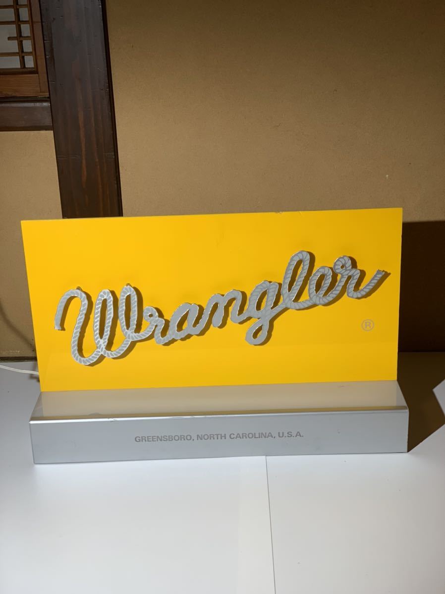非売品Wrangler電光看板 Wrangler ラングラー ヴィンテージ電飾サイン