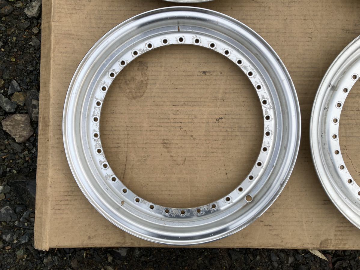 BBS 16inch 0.5J 純正 アウターリム 4枚 0.5×16 BBS RS outer lips for