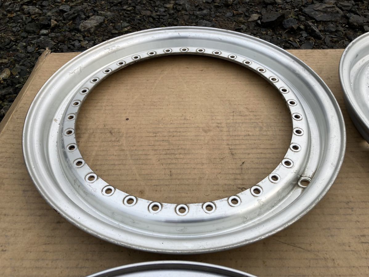 BBS 16inch 0.5J 純正 アウターリム 4枚 0.5×16 BBS RS outer lips for
