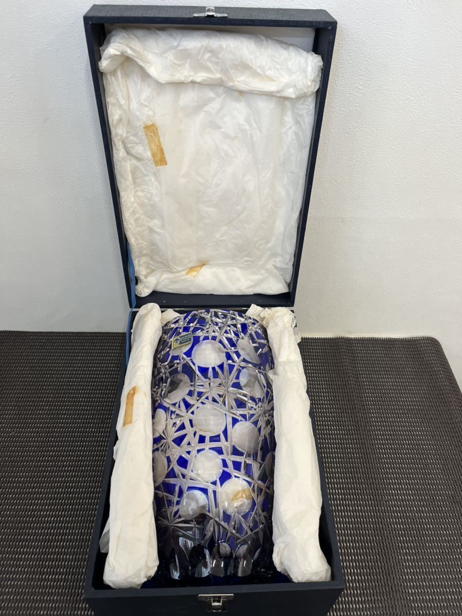 LAUSITZER GLAS切子花びん MADE IN G.D.R 花器 花瓶