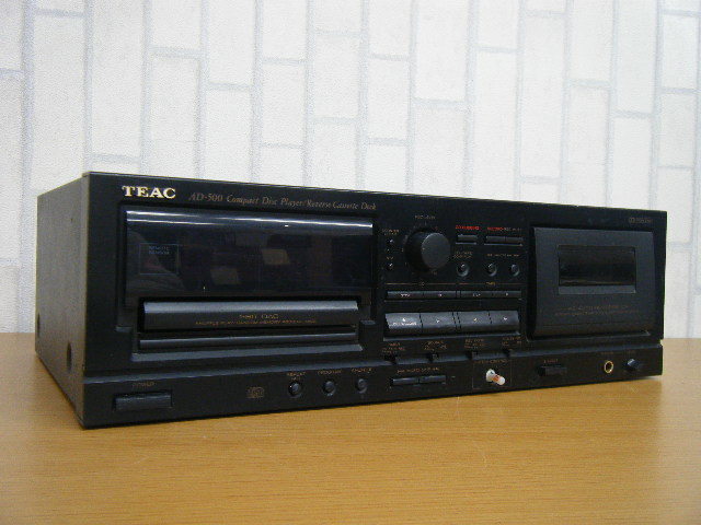 動作保証　TEAC AD-500 CDプレーヤー・カセットデッキ TEAC AD-500 ティアック オーディオ CD CDカセットデッキプレイヤー