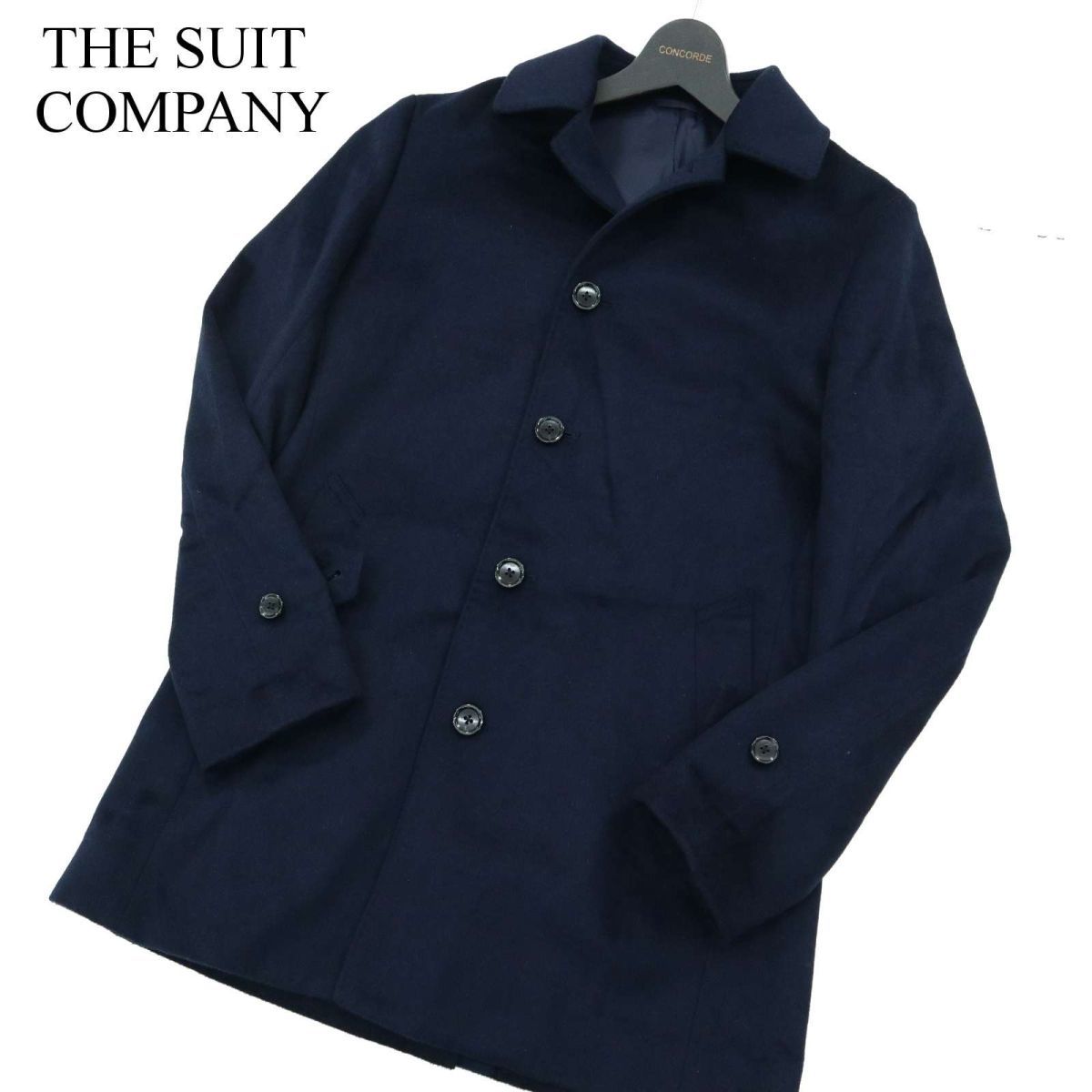 人気SALE，定番 THE SUIT COMPANY スーツカンパニー 秋冬 メルトン ウール ステンカラー コート Sz.S メンズ ネイビー A2T13639_B#N(ステンカラーコート)｜売買されたオークション情報、yahooの商品情報をアーカイブ公 ステンカラーコート