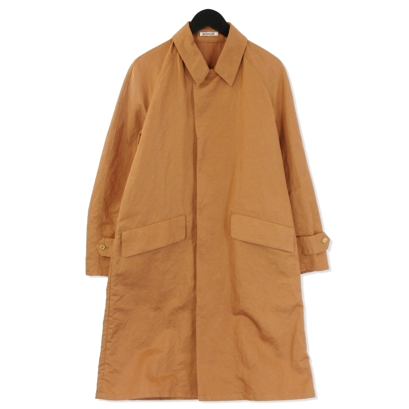 AURALEE オーラリー ステンカラーコート A6SC01FL WASHED FINX LINEN 