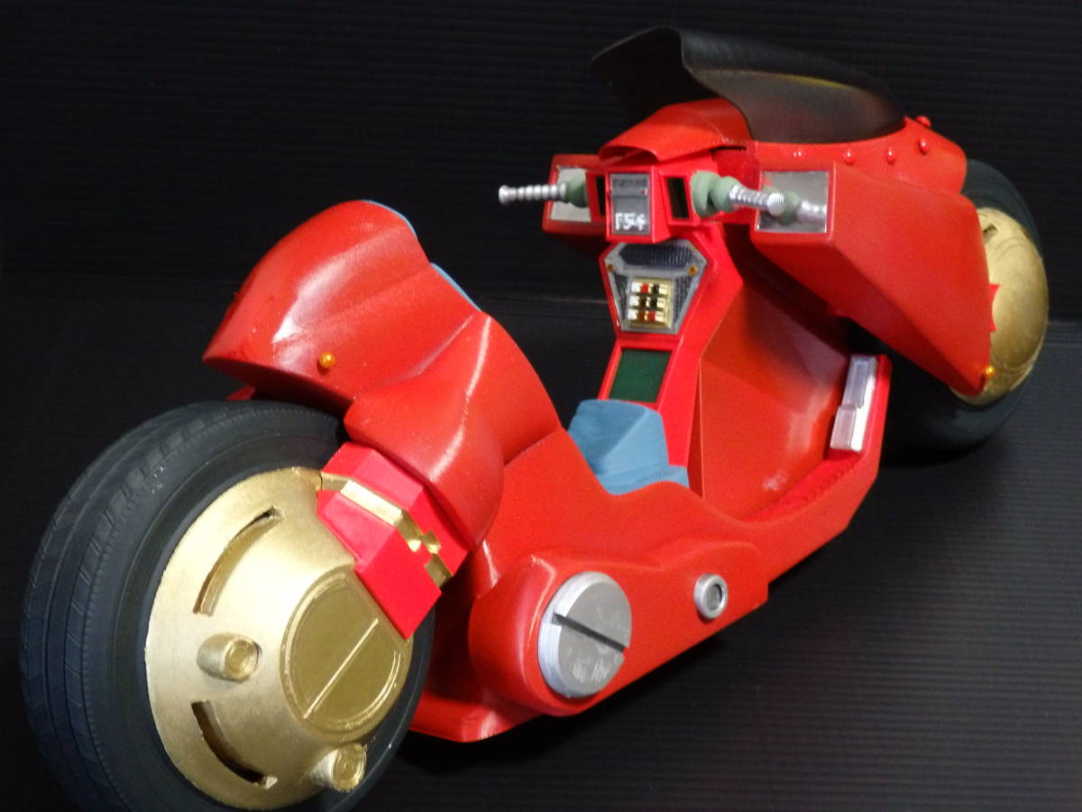 44cmBIGサイズ★金田のバイク風キット製作完成品★1/6サイズフィギュアなどに★