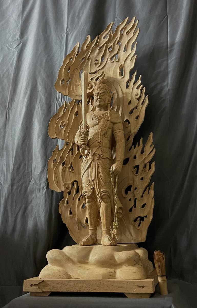 cs70_旧家初出 在銘 木彫 彩色 能面 泥眼 正道 共布(検 能面 鬼面 能面