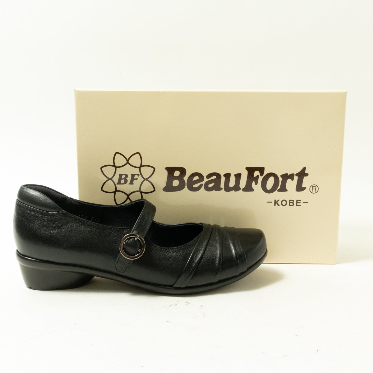 BeauFort ビューフォート パンプス ブラック 黒 23.5cmEEE レザー 本革