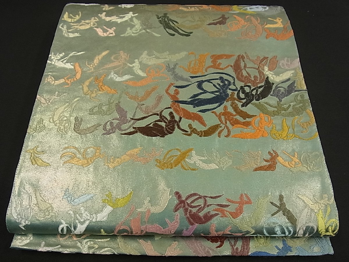 お買い得，新作 平和屋着物■世界的友禅作家　千地泰弘　全通柄袋帯　千地天女　逸品　ze2234