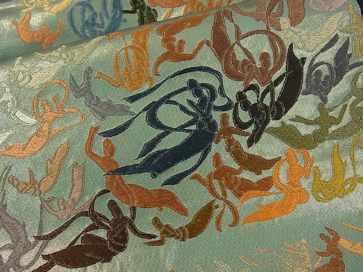 お買い得，新作 平和屋着物■世界的友禅作家　千地泰弘　全通柄袋帯　千地天女　逸品　ze2234