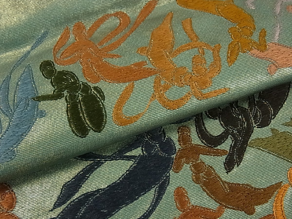お買い得，新作 平和屋着物■世界的友禅作家　千地泰弘　全通柄袋帯　千地天女　逸品　ze2234